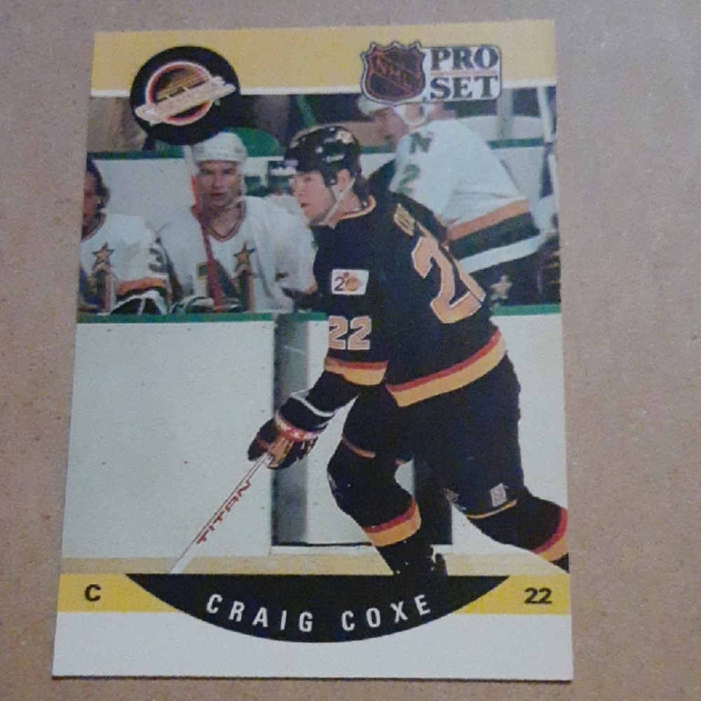 Craig Coxe Pro Set Hockey Rookie Card